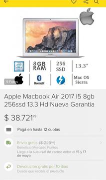 Vendo MacBook Air