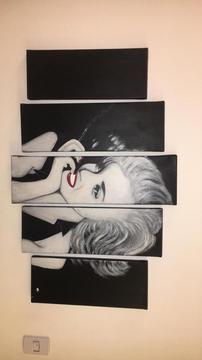 Pieza de Arte de Cinco Piezas Marylin