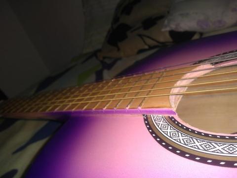 Guitarra Clásica Rosa Transportador