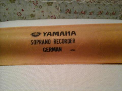 Flauta Dulce Yamaha Soprano Recorder Alemana. Perfecto Estado!