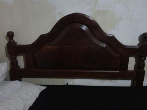 Cama Algarrobo 2 Plazas Mesitas algarrobo