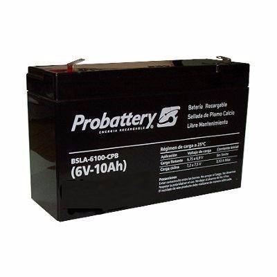 Bateria Probattery 6v 10ah Reales P/ Autos Juguetes Garantia