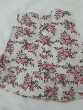 Conjunto Florido Talle 6 a 9 Meses