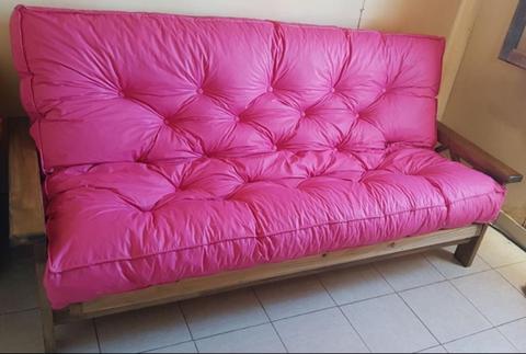 Futon 3 Cuerpos Se Hace Cama Muy Comodo