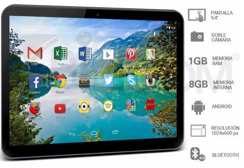 Tablet 9.4 pulgadas quadcore 1.3ghz con funda y teclado nuevisima!