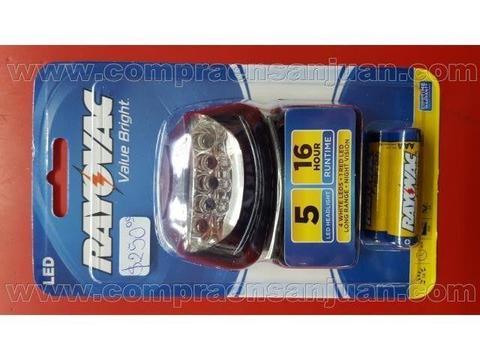Linterna Rayovac Value Bright 5 Led Headlight