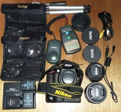 Nikon D3200 Combo Starter con accesorios