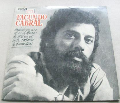 Disco Vinilo Lp Facundo Cabral En Vivo Año 1972