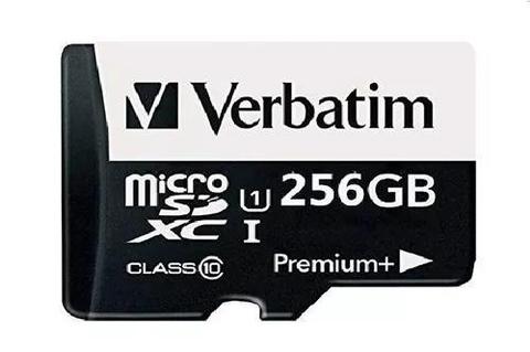 TARJETA DE MEMORIA MICRO SD 256 GB. VERBATIM PREMIUM 45 MB/S CLASE: 10