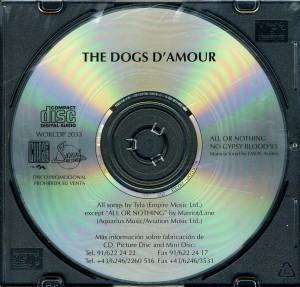 CD Dogs D´Amour Single Promocional 1993. Importado