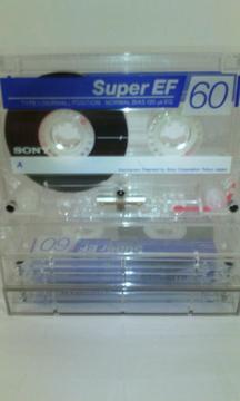 Lote de 3 cassettes Sony Super EF60