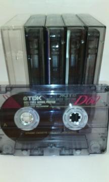 Lote de 5 cassettes TDK D60