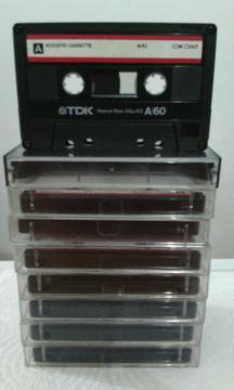 Lote de 8 cassettes TDK A60