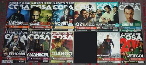 Lote de 37 Revistas La Cosa Cine y Series Excelente Estado