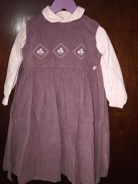 Vestido de Corderina Y Camisa T4