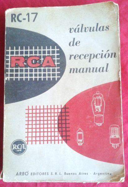 RCA Válvulas De Recepción Manual Libro Antiguo