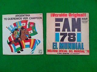 Vinilos simples mundial de futbol 1978
