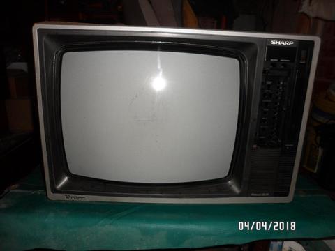 Televisor retro Sharp 20 para decoracion vintage