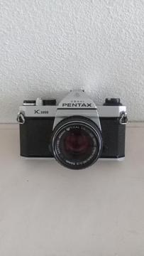 Camara Fotográfica reflex Asahi Pentax K1000 analógica lente 50mm excelente estado rollo 35mm