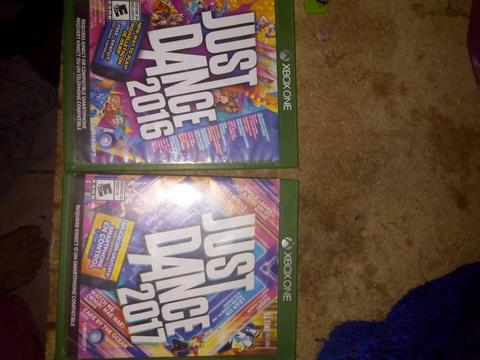 Vendo Just Dance 2017 y 2016 Solo Xbox One Fisico