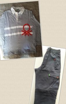 Conjunto Remera Pantalon Cargo Benetton