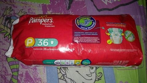 Paquetes de Pañales Pampers 36 Ud