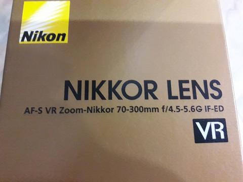 Vendo Lente Nikon 70300 Vr