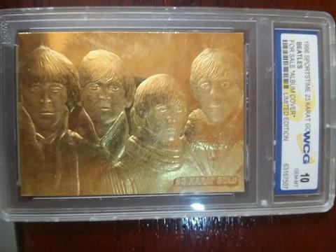 Tarjeta de oro For Sale Limited Edition ,de Los Beatles $1.500