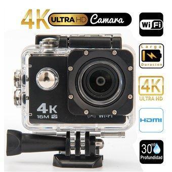 CAMARA DEPORTIVA ACTION RESOLUCION 4K WIFI Sumergible 30M