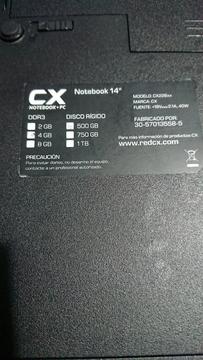 Notebook Cx Infinito 500gb Memoria