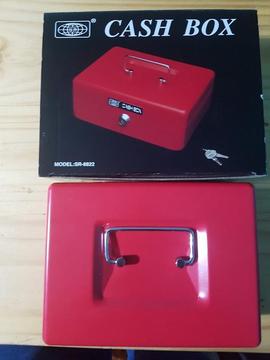 Cofre Porta Valores/ Dinero 19x14x7 Rojo 2 Llaves