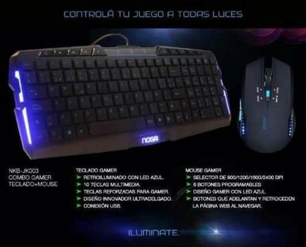 Kit Teclado Y Mouse Gamer