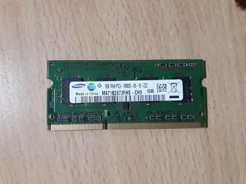 Memoria RAM 1GB DDR3 para Netbook, 2 unidades