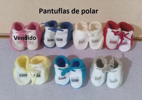 Pantuflas de bebe no caminantes de polar