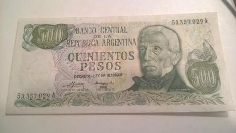 BILLETE ARGENTINA 500 PESOS