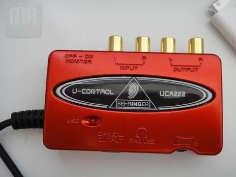 Interface midi uca 222 BEHRINGE mas Cable Mini Plug 3.5 Profesional Reforzado