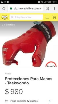 Vendo Proteccion para Taekwondo