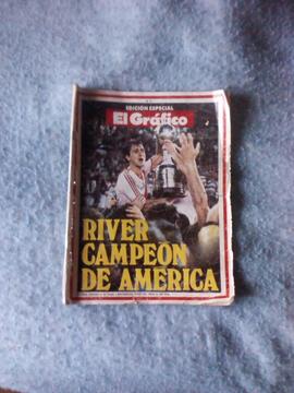 Revista El Grafico River Campeon