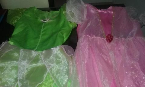 Disfraz Tinkerbell Y Vestido Rosa princesa