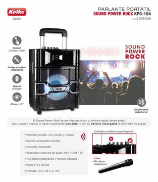Parlantes Kolke Portátil con Micrófono