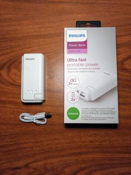 Cargador Portatil Philips 5200mah Import