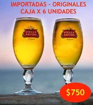 Copas De Cerveza Stella Artois 330ml Pack X 6 Oferta