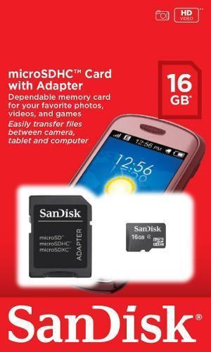 Micro sd memory sandisk 16gb puede retirar en:Mardel FLORESTA CANNING tarjeta memoria celulares tablets cámaras