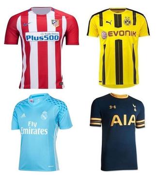 Camisetas Futbol Europeo 2016/17 Originales 18 Modelos