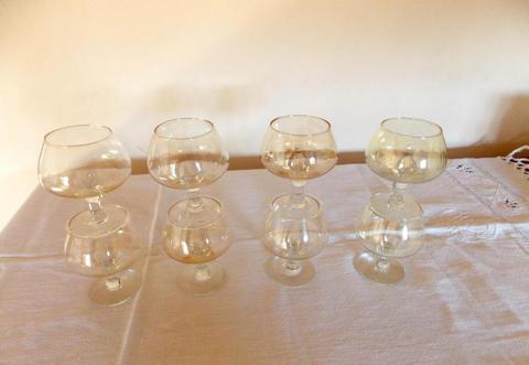 Copas de cognac antiguas e impecables
