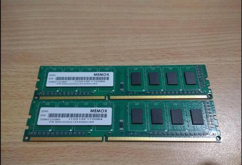 VENDO MEMORIAS RAM 2X4 GB