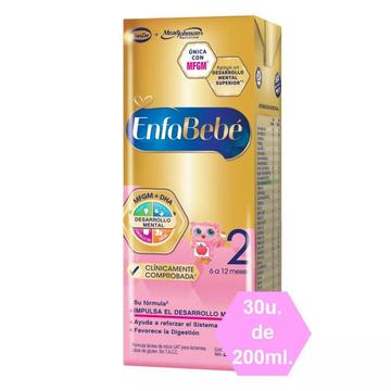 Enfa Bebe 2 Brick por 200 Ml Caja X 30 U