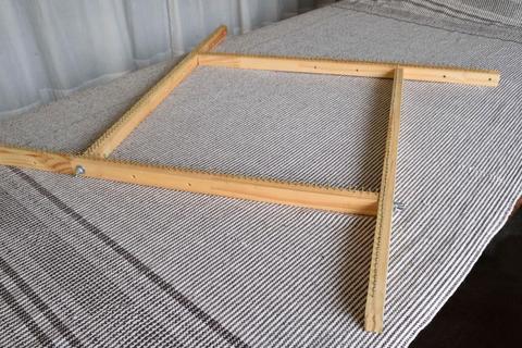 telar bastidores para tejer en madera con clavos regulable
