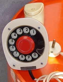 Telefono erickophone ericksoon diseño retro vintage 60s func buen estado