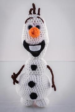 Olaf De Frozen Tejido En Crochet Amigurumi Souvenir